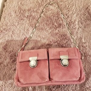 Banana Republic pink suede purse